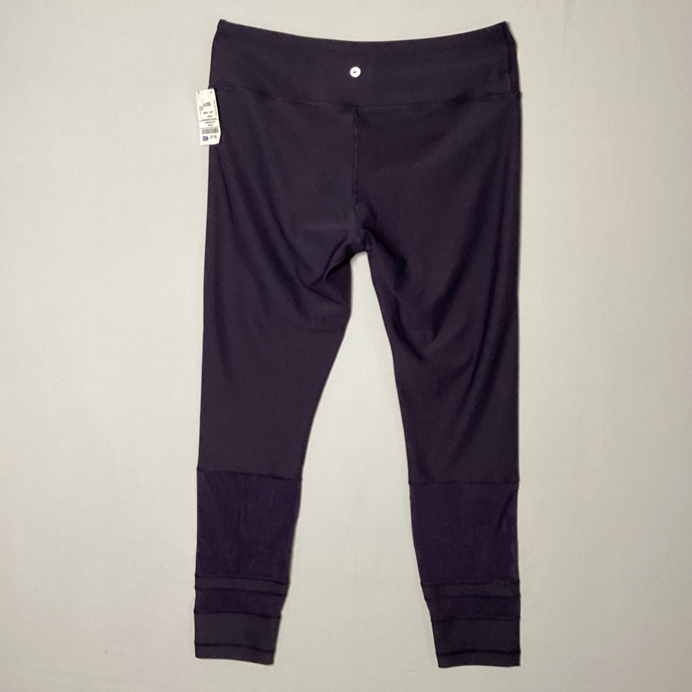 90 Degree by Reflex Large Black Mesh Panel Athletic Yoga Leggings - Picture 2 of 6